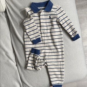Ralph Lauren knit collar onesie